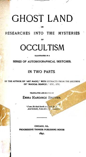 331px-Ghost_Land_-_E_Britten-1_page-0001 Ghost Land or Researches into the Mysteries of Occultism