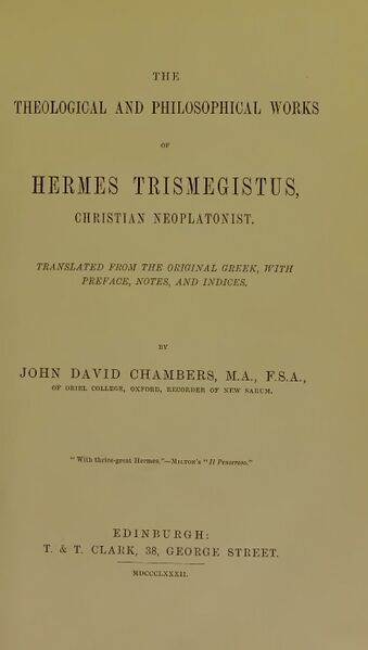 339px-The_Theological_&_Philosophical_Work_Of_Hermes_Trismegistus The Theological and Philosophical Works of Hermes Trismegistus, Christian Neoplatonist.