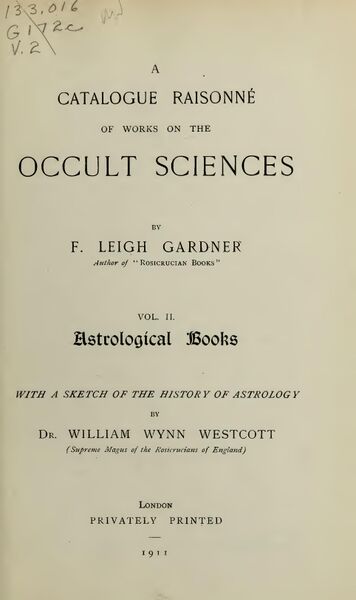 356px-Occultsciences2 A Catalogue Raisonne of the Works on the Occult Sciences