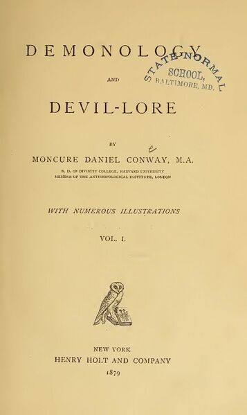 357px-Demonology_&_Devil-Lore,_Volume_1_-_M_D_Conway_(1879)-4_page-0001 Demonology and Devil-Lore