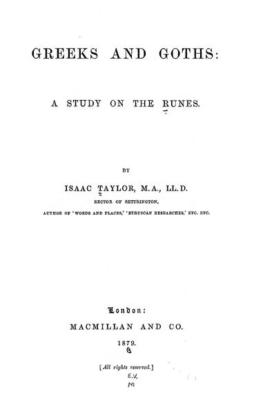 368px-Greeks_&_Goths_A_Study_on_the_Runes_-_I_Taylor_(1879)-3_page-0001 Greeks and Goths: A Study on the Runes