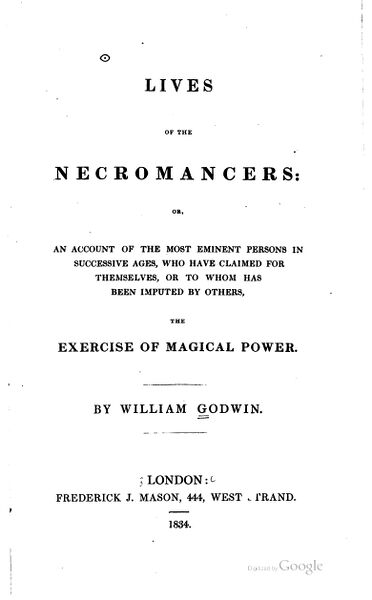 372px-Godwin_William_-_Lives_of_the_Necromancers-8_page-0001 Lives of the Necromancers