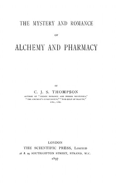 372px-The_Mystery_and_Romance_of_Alchemy The Mystery and Romance of Alchemy and Pharmacy