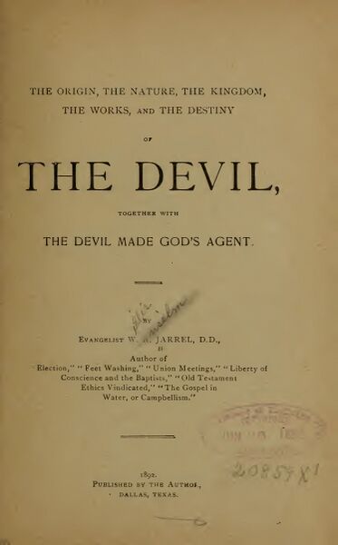 373px-The_Origin_and_the_Destiny_of_the_Devil The Origin, The Nature, The Kingdom, The Works, and the Destiny of The Devil