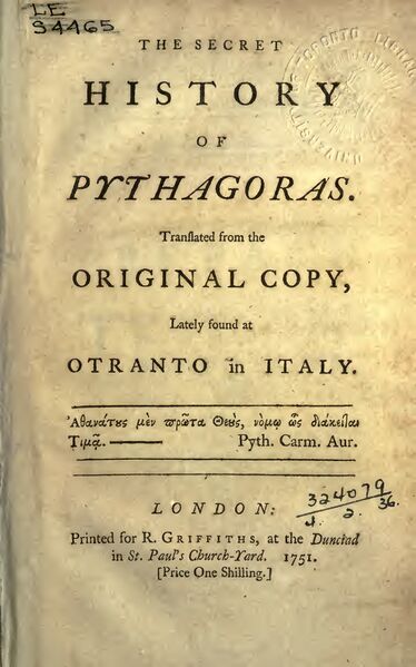 374px-The_Secret_History_of_Pythagoras_-_S_Croxall_(1751)-3_page-0001 The Secret History of Pythagoras