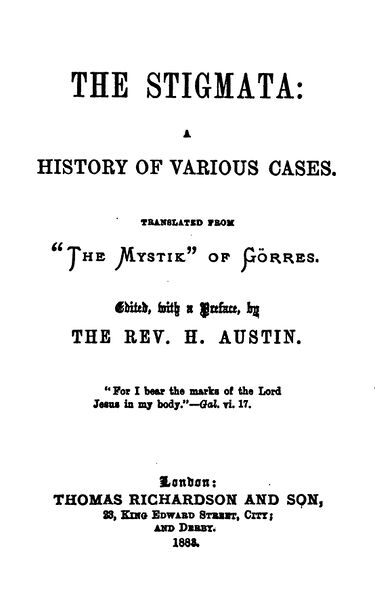 375px-The_Stigmata_-_H_Austin_(1883)-3_page-0001 Stigmata, The: A History of various Cases
