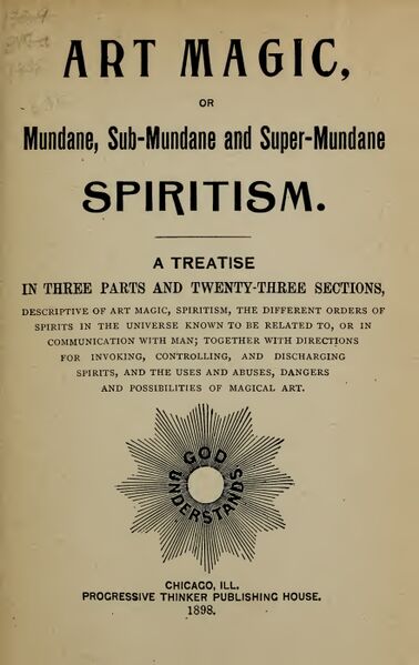 378px-Art_magic_page-0001 Art Magic, or, Mundane, Sub-Mundane & Super-Mundane Spiritism