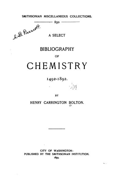 379px-Bibliography_of_chemistry_page-0001 A Selective Bibliography of Chemistry 1492-1892