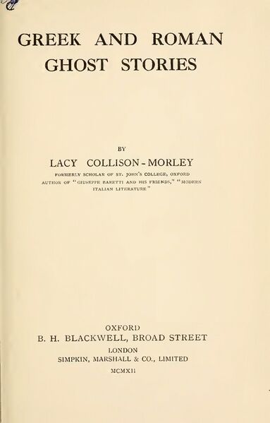 383px-Greek_&_Roman_Ghost_Stories_-_L_Collinson-Morley_(1912)-4_page-0001 Greek and Roman Ghost Stories
