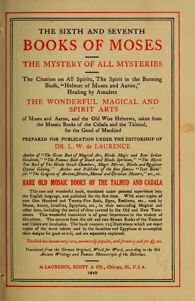 390px-The_Sixth_&_Seventh_Books_of_Moses_-_L_W_De_Laurence_(1910)-3_page-0001 The Sixth and Seventh Books of Moses