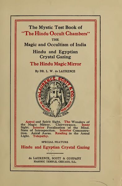 393px-The_Mystic_Text_Book The Mystic Test Book of the Hindu Occult Chambers