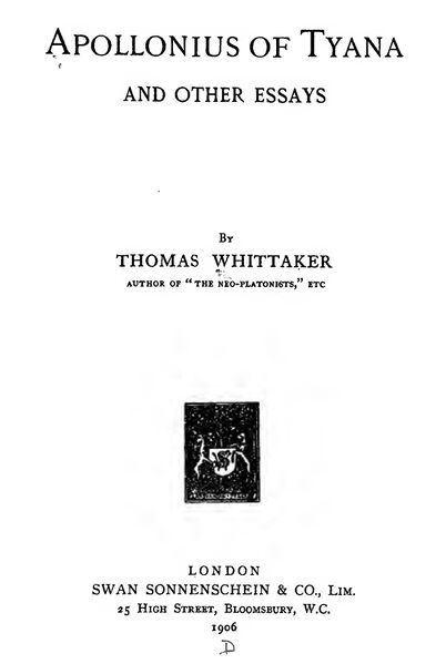 402px-Apollonius_page-0001 Apollonius of Tyana and Other Essays