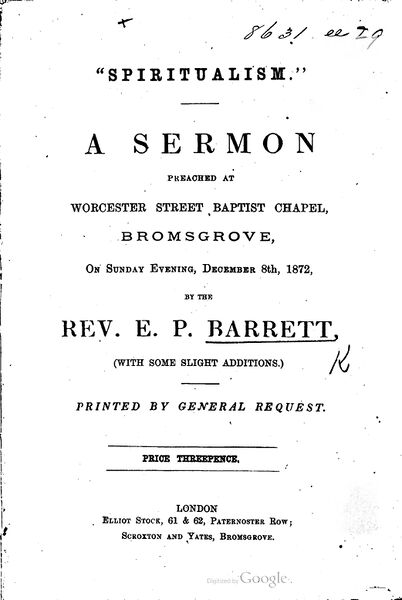 402px-Spiritualism_A_Sermon_Etc-4_page-0001 "Spiritualism."