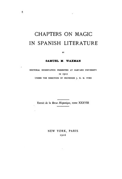 408px-Chapters_on_Magic_in_Spanish_Literature_page-0001 Chapters on Magic in Spanish Literature