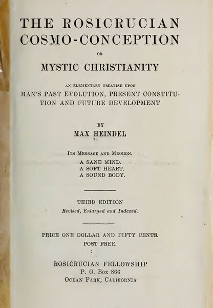 416px-Rosicrucian-Cosmo-Conception The Rosicrucian Cosmo-Conception, or, Mystic Christianity