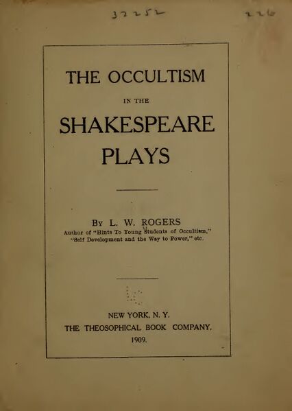 426px-The_Occultism_in_the_Shakespeare_Plays The Occultism in the Shakespeare Plays