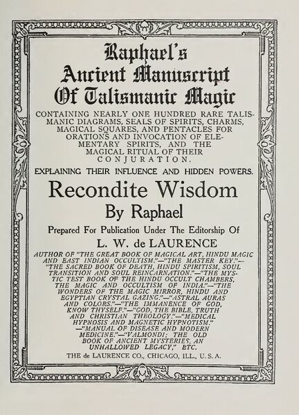 432px-Raphael's_Ancient_Manuscript_of_Talismanic_Magic Raphael's Ancient Manuscript of Talismanic Magic