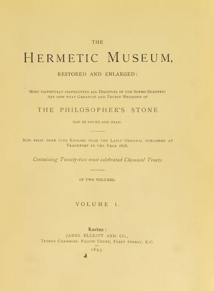 442px-The_Hermetic_Museum_Vol_1 The Hermetic Museum, restored and enlarged