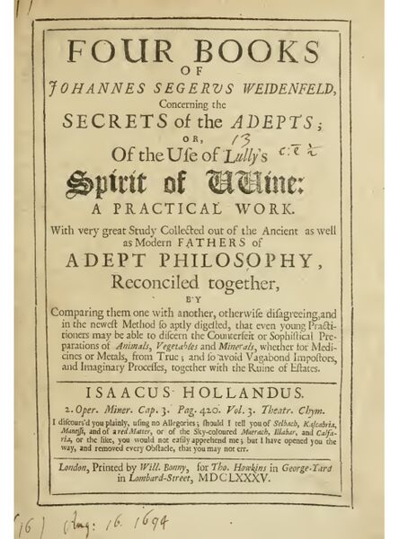 444px-Four_Books_of_Johannes_Segerus_page-0001 Four Books of Johannes Segerus Weidenfeld Concerning the Secrets of the Adepts