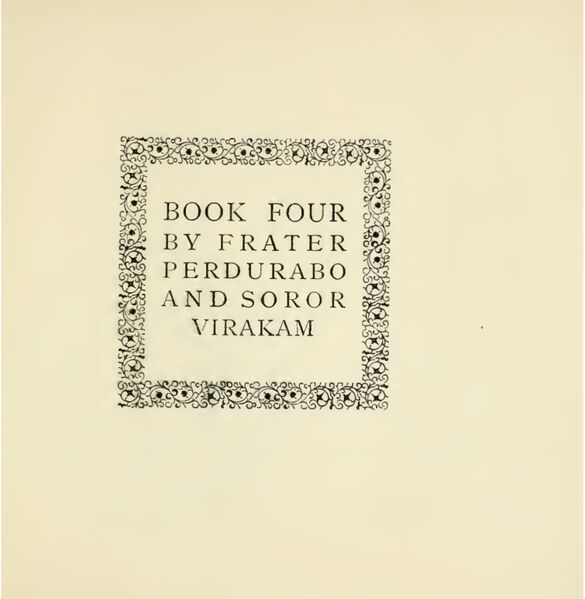 585px-Book_four_page-0001 Book Four by Frater Perdurabo and Soror Virakam
