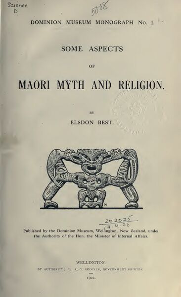 366px-Some_Aspects_of_Maori_Myth Some Aspects of Maori Myth and Religion