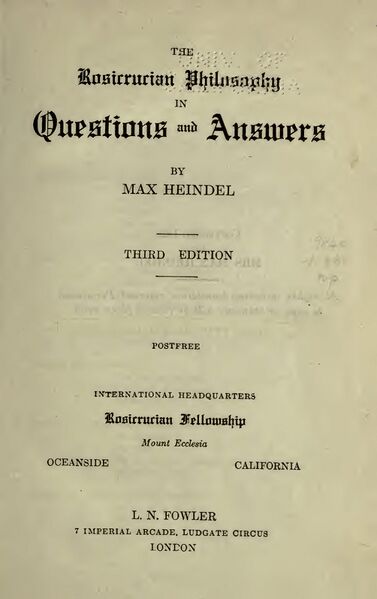 377px-Rosicrucian_Philosophy The Rosicrucian Philosophy in Questions and Answers