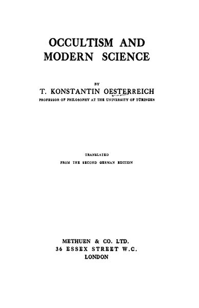 388px-Occultism_&_Modern_Science_-_T_Oesterreich_(1920)-4_page-0001 Occultism and Modern Science