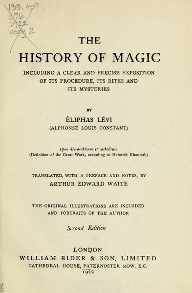 393px-The_History_Of_Magic_-_E_Levi_(1922)-3_page-0001 The History of Magic