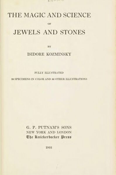 397px-The_Magic_&_Science_of_Jewels_&_Stones The Magic and Science of Jewels and Stones