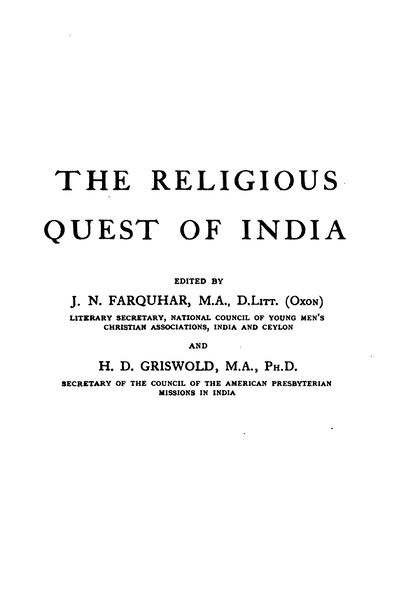 406px-The_Religious_Quest_of_India_-_J_Farquhar_(1928)-3_page-0001 The Religious Quest of India