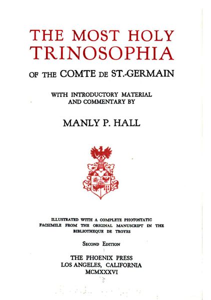 422px-The_Most_Holy_Trinosophia The Most Holy Trinosophia of the Comte de St-Germaine