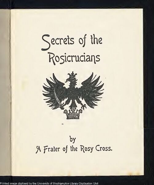501px-Secrets_of_the_Rosicrucians Secrets of the Rosicrucians