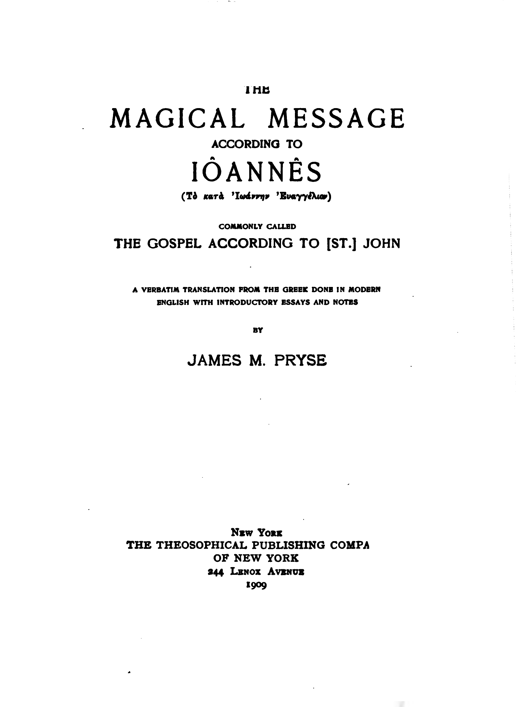 The Magical Message According to Ioannes - J Pryse (1909)-3_page-0001 The Magical Message According to Ioannes