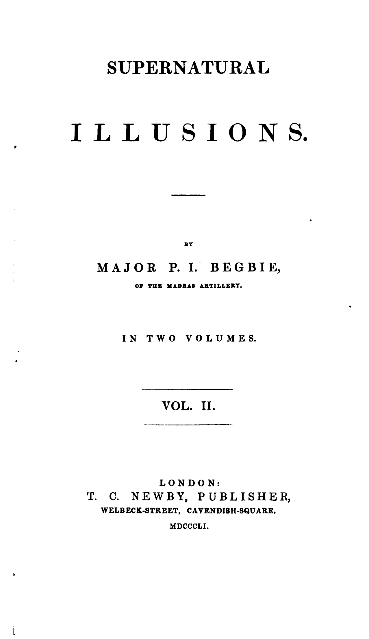 Supernatural Illusions, Volume 2 - P Begbie (1851)-4_page-0001 Supernatural Illusions