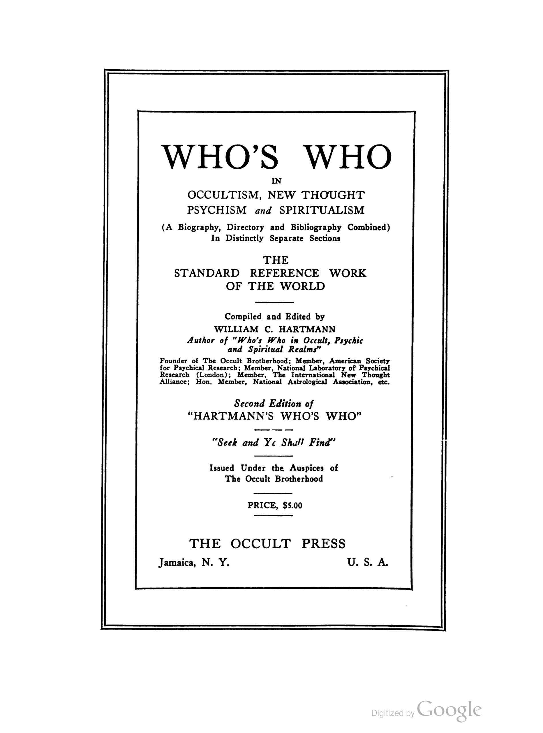 Hartmann_s_Who_s_who_in_Occult_Psychic_a-1-8_page-0001 Who's Who in Occultism, New Thought, Psychism and Spiritualism