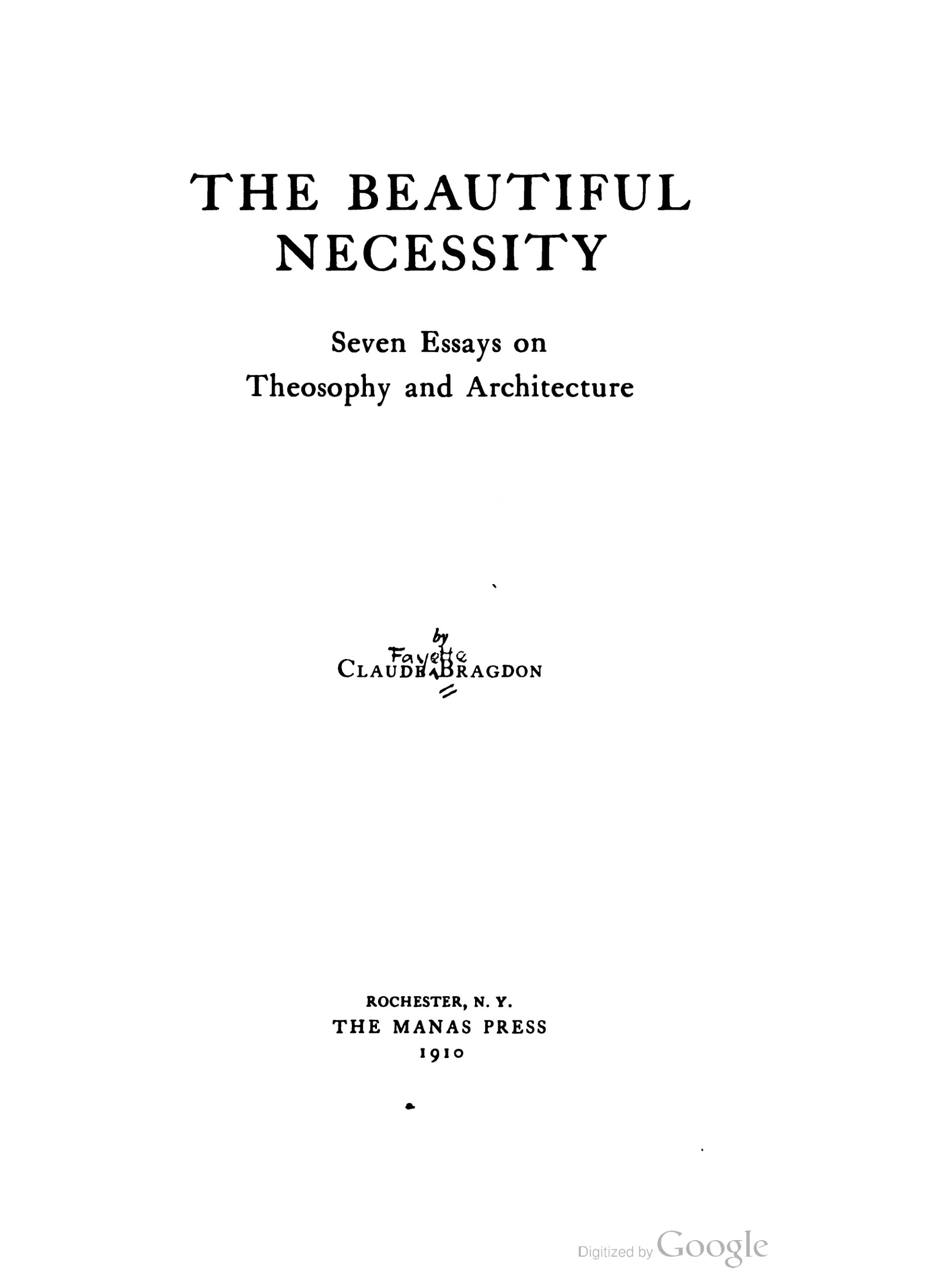 Bragdon_C-The_Beautiful_Necessity-1910-Rochester_NY-12_page-0001 The Beautiful Necessity